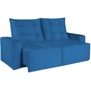 Sofá Macaé 3 Lugares Retrátil e Reclinável Tecido Suede 190cm União