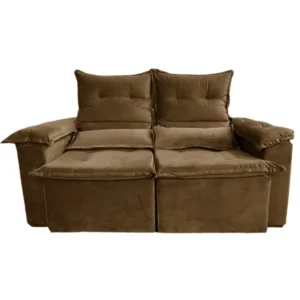 Sofá Pequim 2 Lugares Retrátil e Reclinável 180cm Tecido Suede União