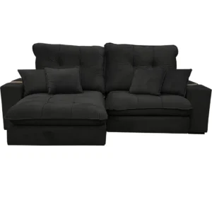 Sofá Premium 250cm em Veludo 4 Lugares Retrátil e Reclinável Aifos