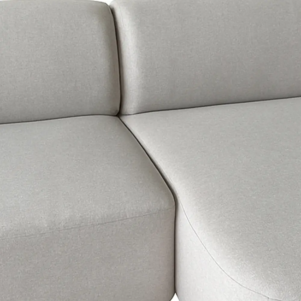 Sofá Roma Orgânico com Chaise 4 Lugares Tecido Linho 220cm Matielo - Imagem 4