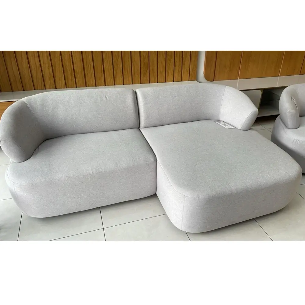 Sofá Roma Orgânico com Chaise 4 Lugares Tecido Linho 220cm Matielo - Imagem 3