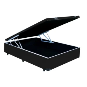 Base Cama Viúva Baú em Corino 41x188x128 Blindado