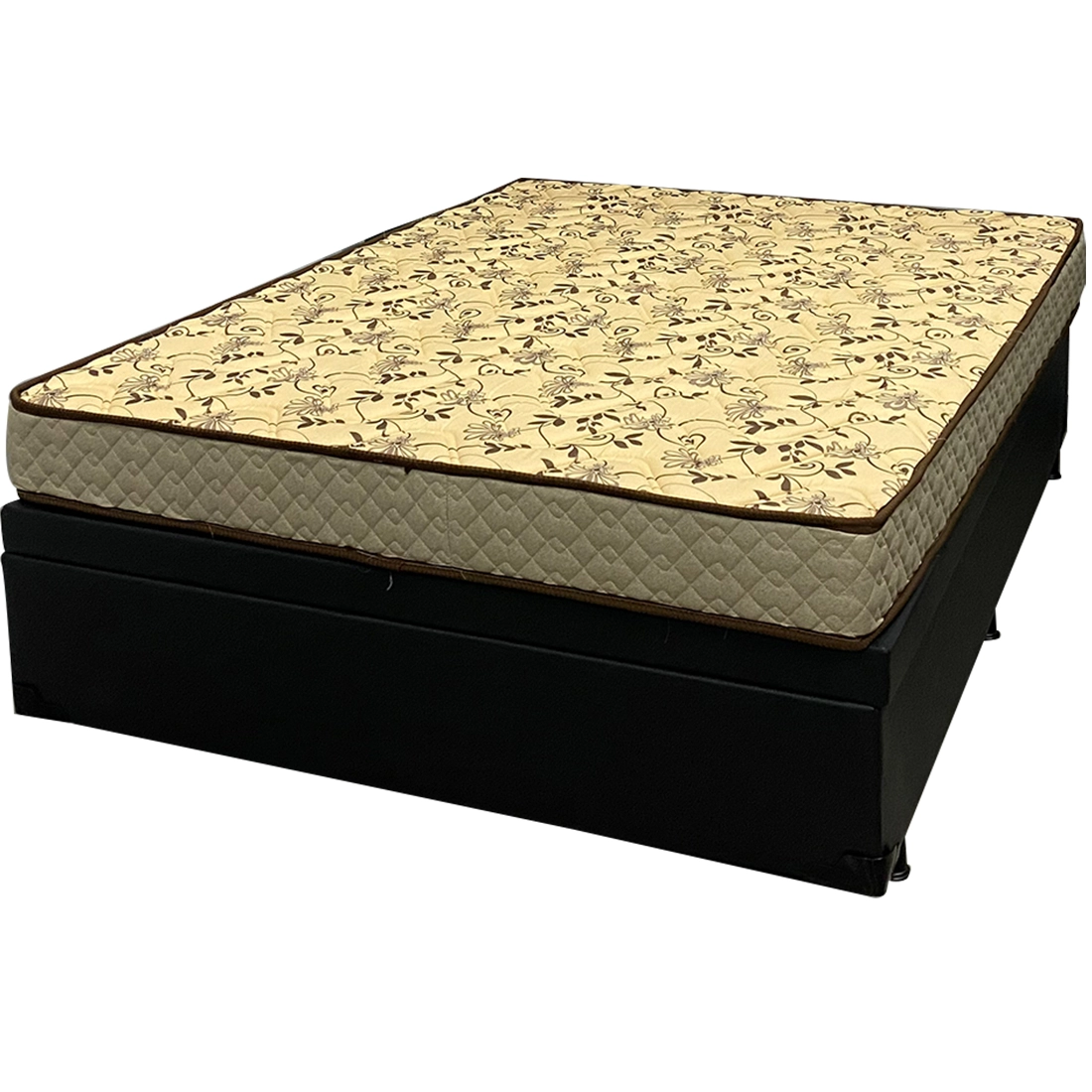 Base Baú em Corino com Colchão Pasquale Wave Casal D33 Paropas 60x188x138cm - Imagem 7