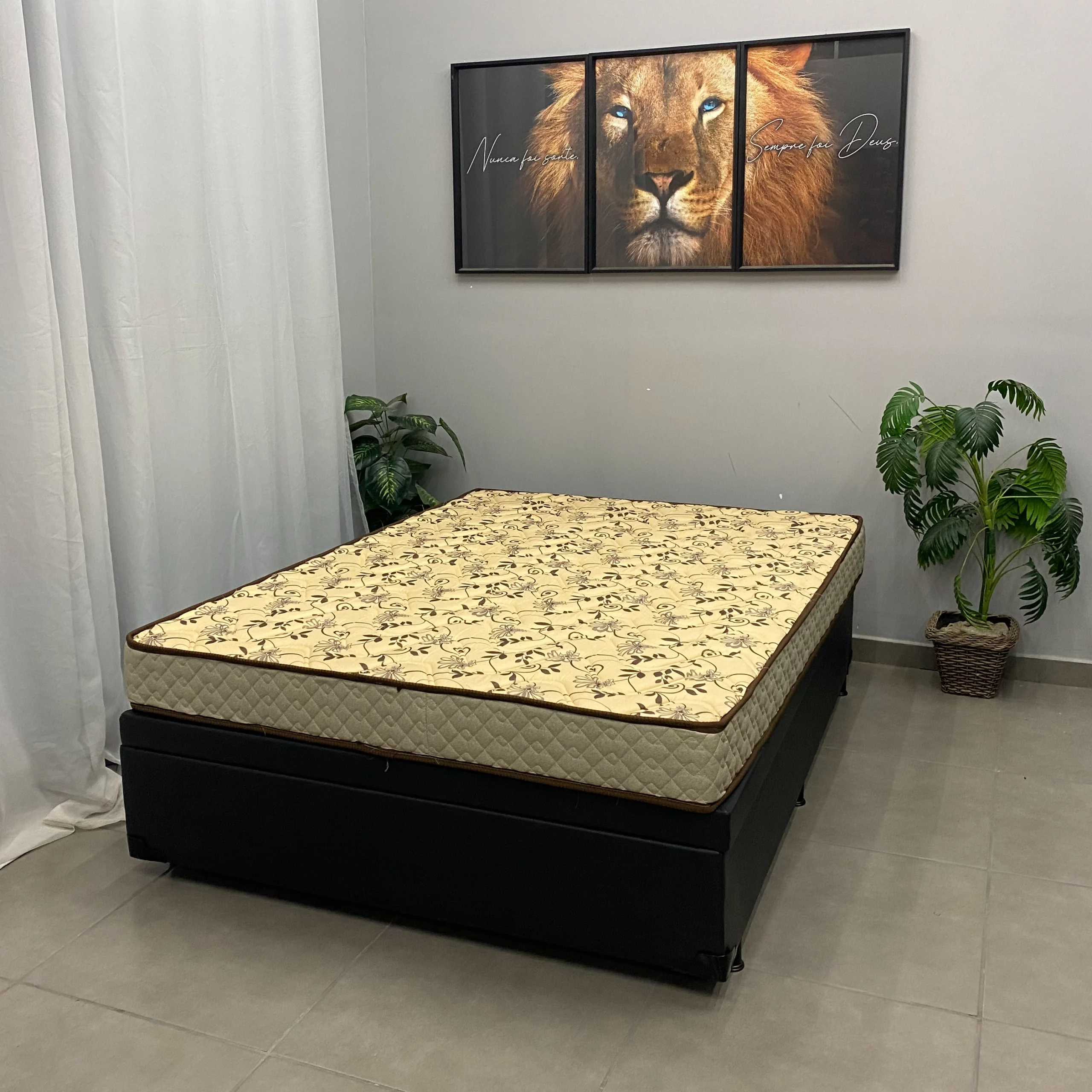 Base Baú em Corino com Colchão Pasquale Wave Casal D33 Paropas 60x188x138cm - Imagem 4