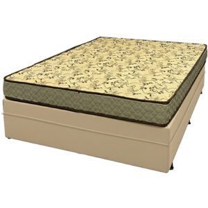 Base Baú em Veludo com Colchão Pasquale Wave Casal D33 Paropas 60x188x138cm