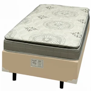 Base em Veludo com Colchão Orthosono Solteiro D33 One Bord com Pillow 55x188x88cm Anjos