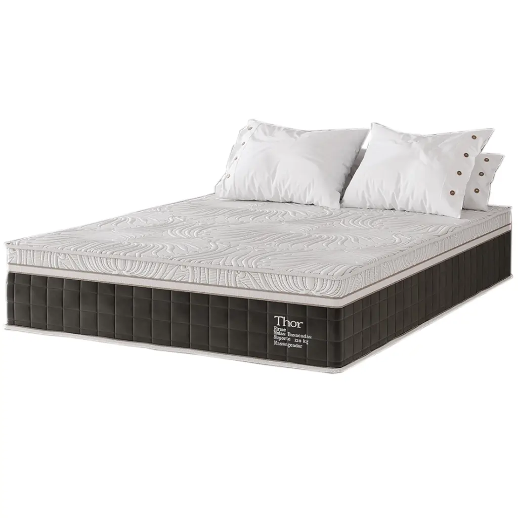 Colchão Titan Thor Casal Terapêutico Massageador com Molas Ensacadas 34cm D28 Viero