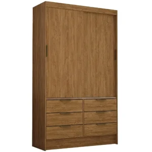 Guarda Roupa Sevilha Solteiro Sem Espelho 2 Portas 6 Gavetas Carioca