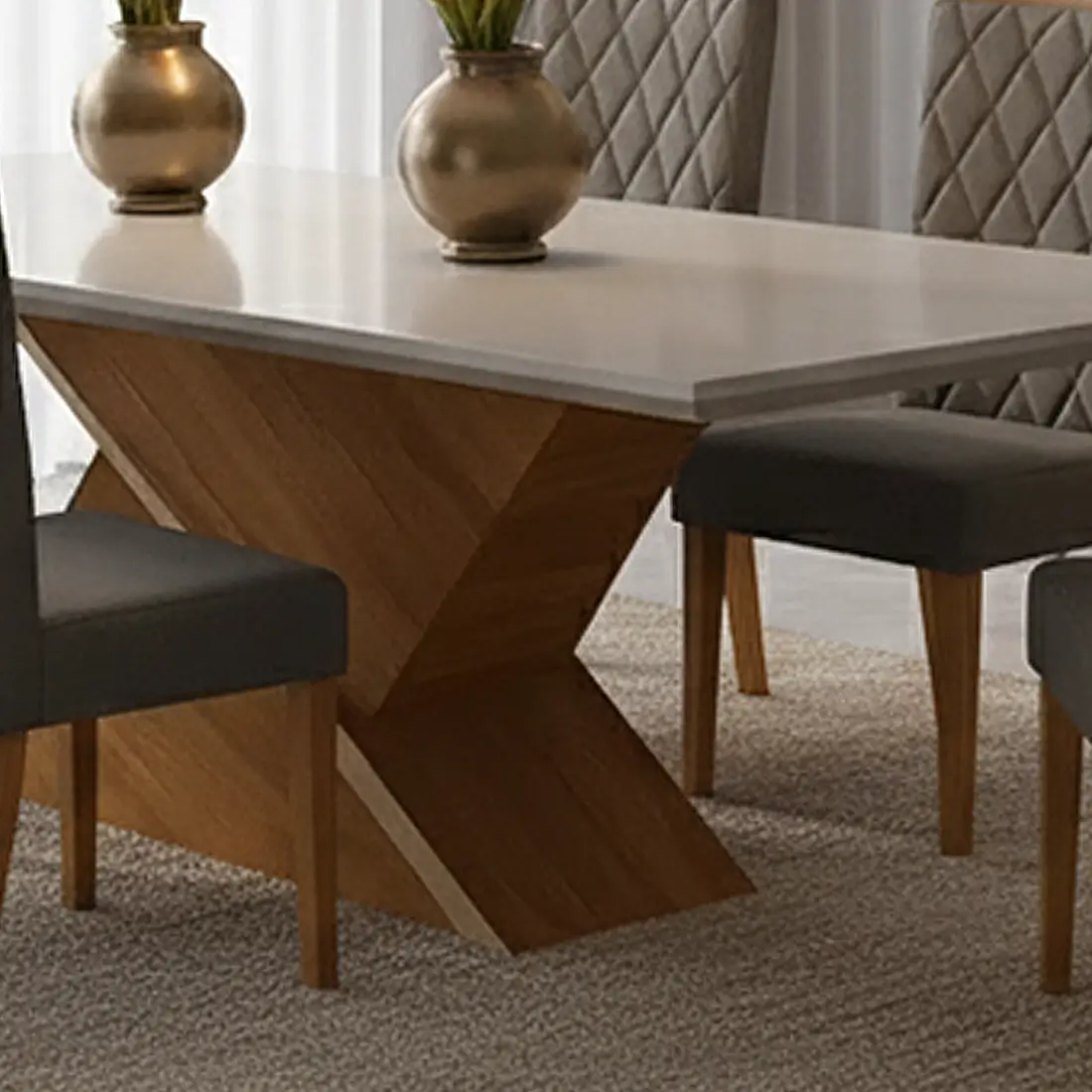 Mesa Galak 200x90cm Viero - Imagem 5