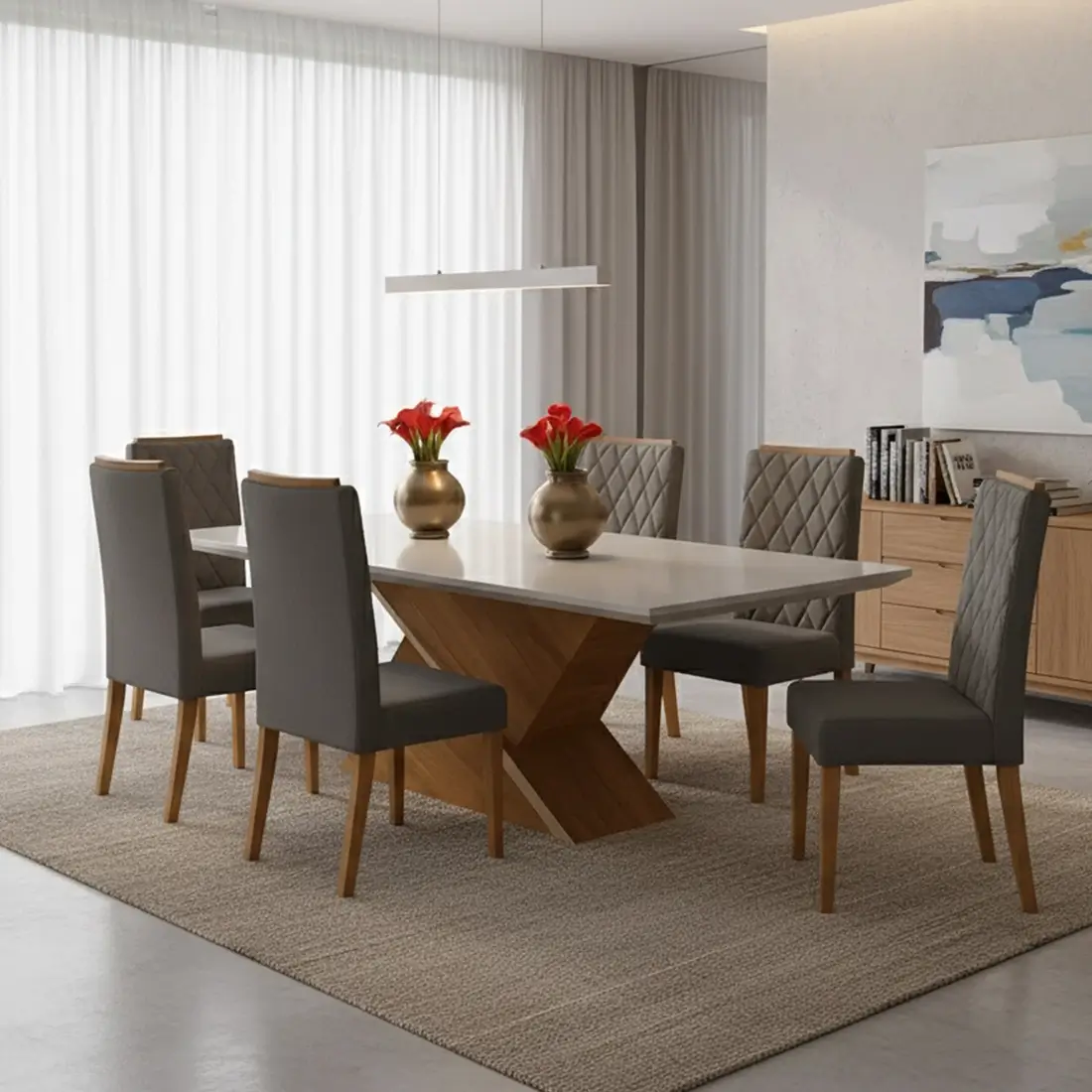 Mesa Galak 200x90cm Viero - Imagem 4