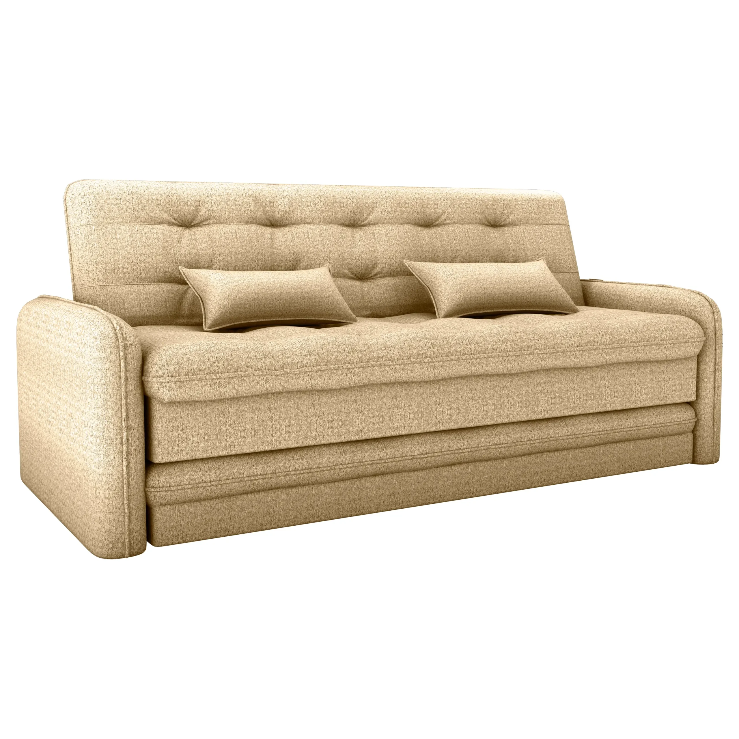 Sofá Cama Madalena Reclinável com Cama Auxiliar 3 Lugares Tecido Linho 200cm Matrix