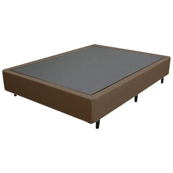 Base Box Universal Casal em Suede 37x138x188cm Alto Nivel