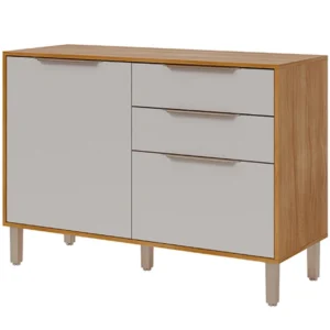 Balcão Divina Esplendida Celeste Aurea 120cm 2 Portas 2 Gavetas para Cozinha Mgm