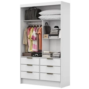 Closet Solteiro Sevilha 6 Gavetas Carioca