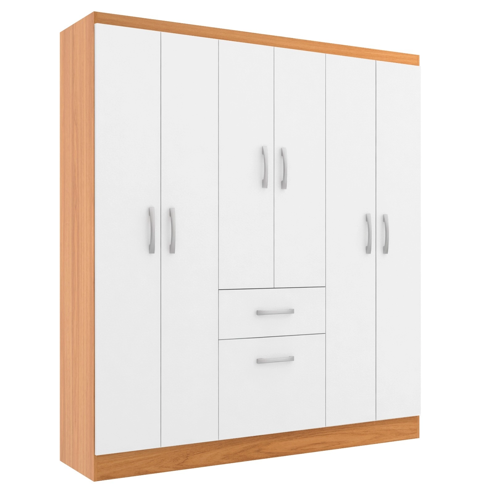 Guarda Roupa New Marbella Casal 7 Portas 1 Gaveta Evidencia - Imagem 8