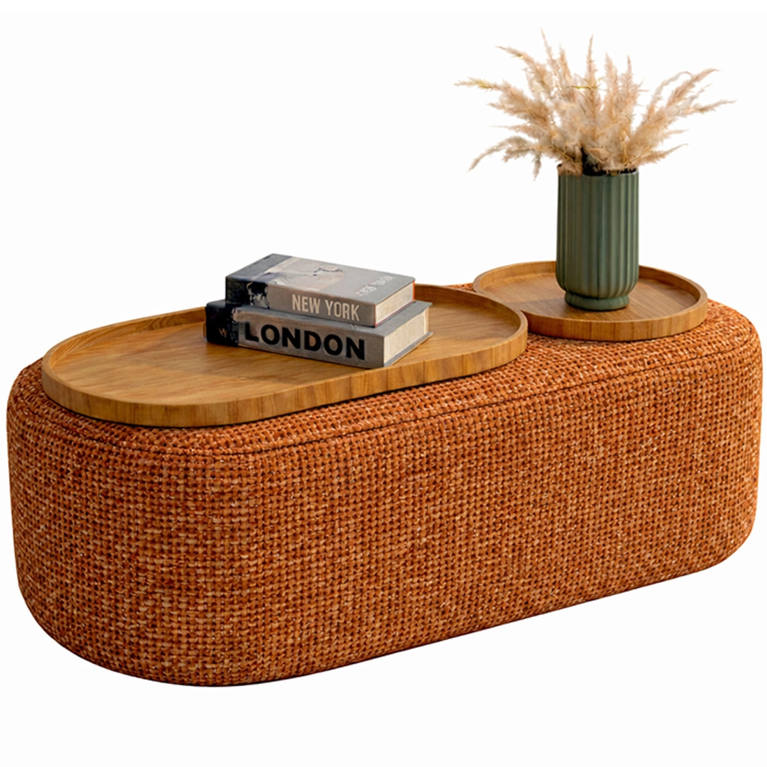 Mesa de Centro Madrid Tecido Linhão House Decor - Imagem 6