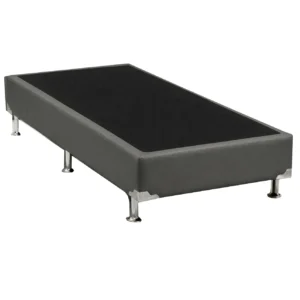 Base Box Universal Solteirão em Corino 37x188x108cm Alto Nivel