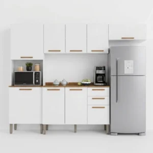 Cozinha New Valencia Completa 9 Portas 2 Gavetas Salleto