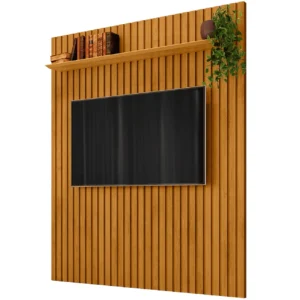 Painel Roma 180cm com Prateleira Ripado para Tv Até 65 Polegadas Rv Móveis