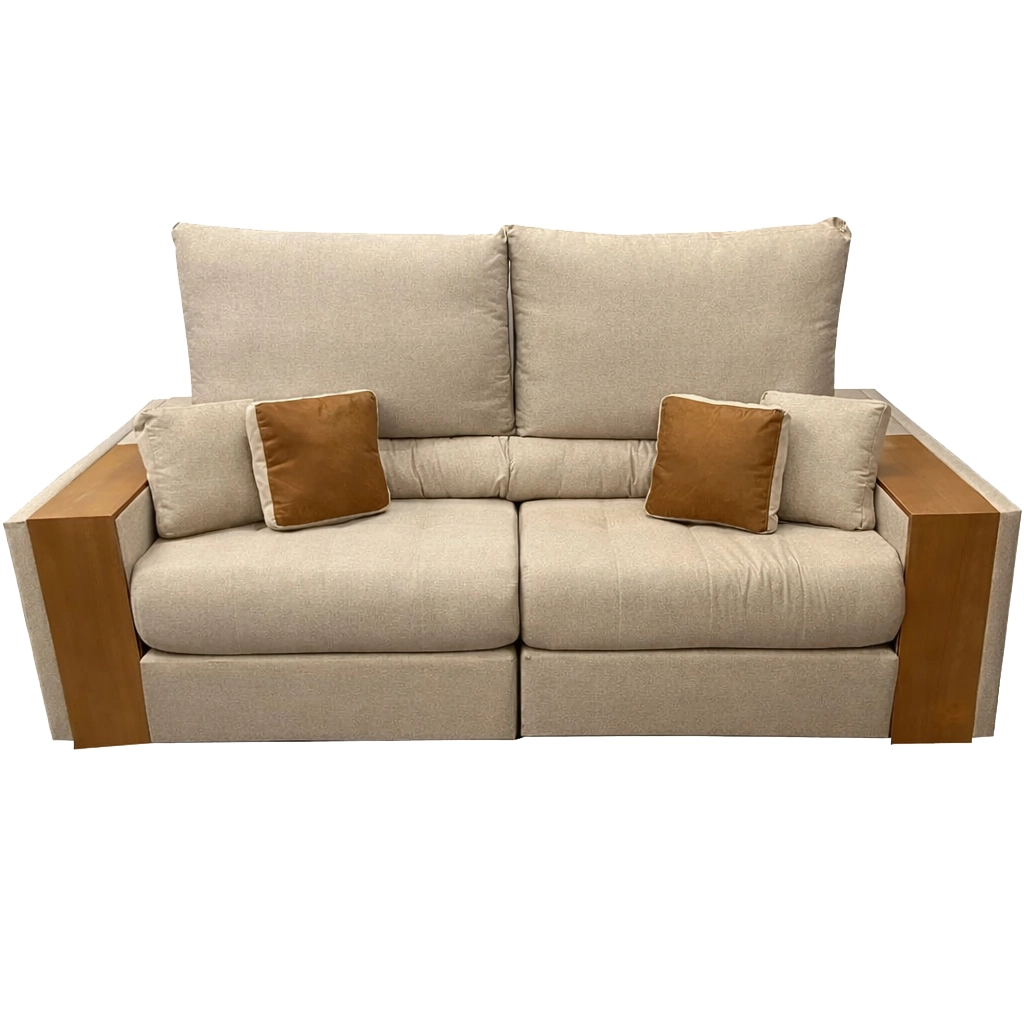 Sofá Sorrento 4 Lugares Retrátil e Reclinável Tecido Linho 230cm Innove
