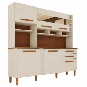 Armário de Cozinha Alexia 6 Portas 2 Gavetas Imop