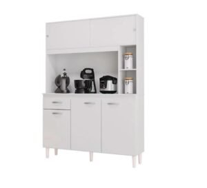 Armário de Cozinha Duda 120cm 5 Portas 1 Gaveta Poquema
