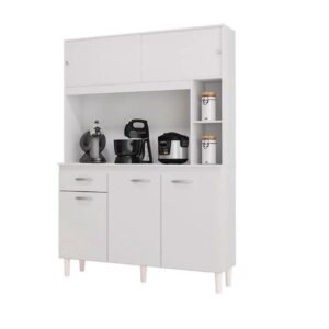 Armário de Cozinha Duda 120cm 5 Portas 1 Gaveta Poquema