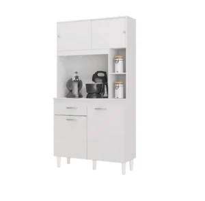 Armário de Cozinha Duda 90cm 4 Portas 1 Gaveta Poquema