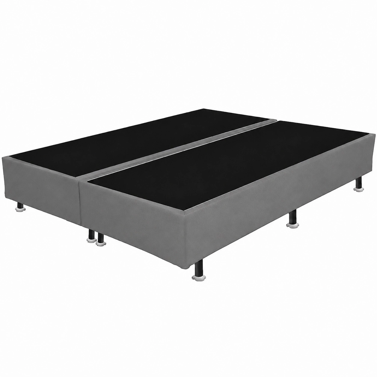 Base Box Bipartida King em Veludo Universal 37x203x193cm