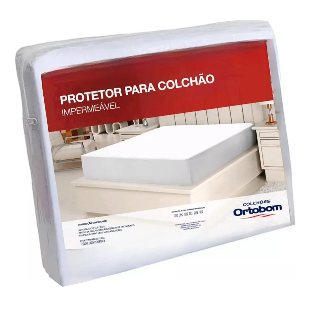Capa Protetora Impermeável para Colchão Queen Ortobom
