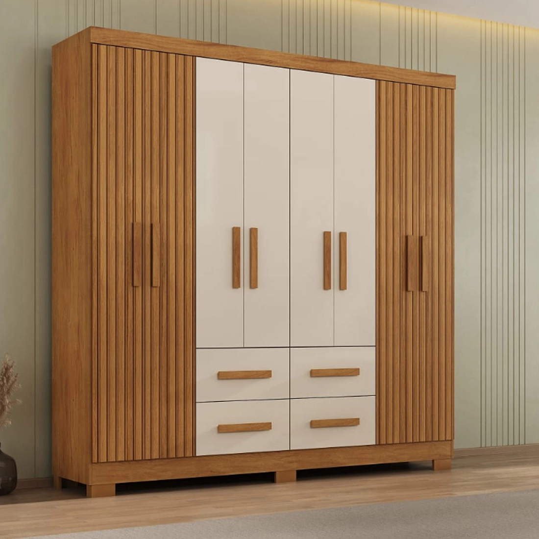 Guarda Roupa Itapema Atualle Casal 8 Portas 4 Gavetas - Imagem 4