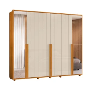 Guarda Roupa Volpi Casal com Espelho 6 Portas 6 Gavetas Madetec