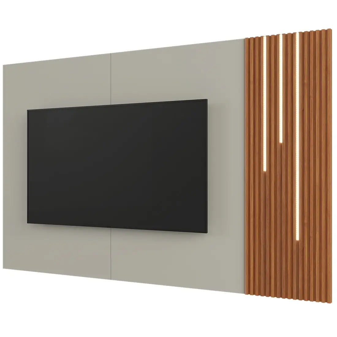 Painel Arezzo Mavaular 220cm com Led para Tv Até 75 Polegadas