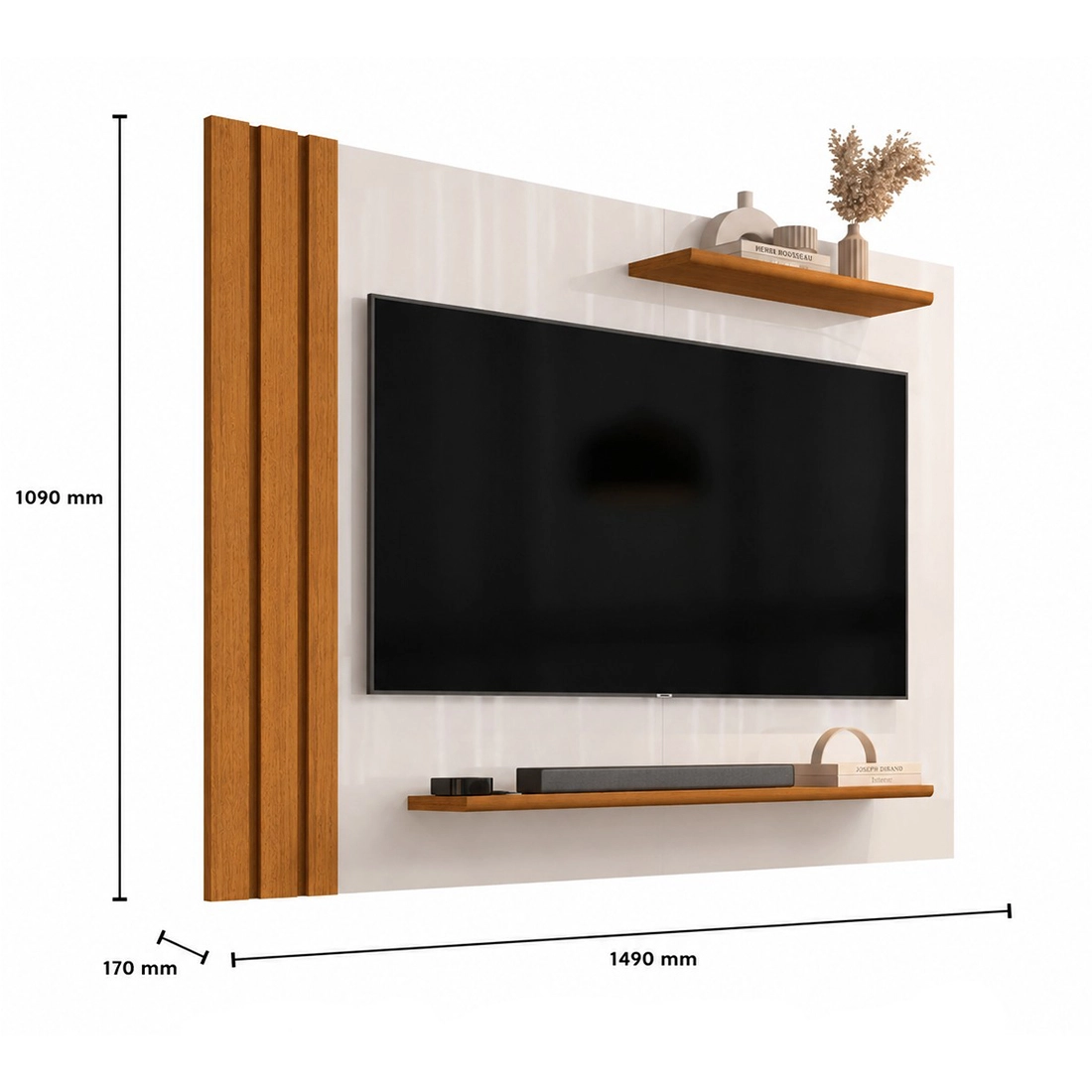 Painel Laus 149cm para Tv Até 43 Polegadas Edn - Imagem 2