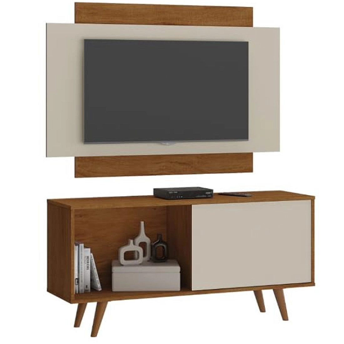 Rack com Painel Malaga para Tv Até 50 Polegadas 1 Porta Atualle