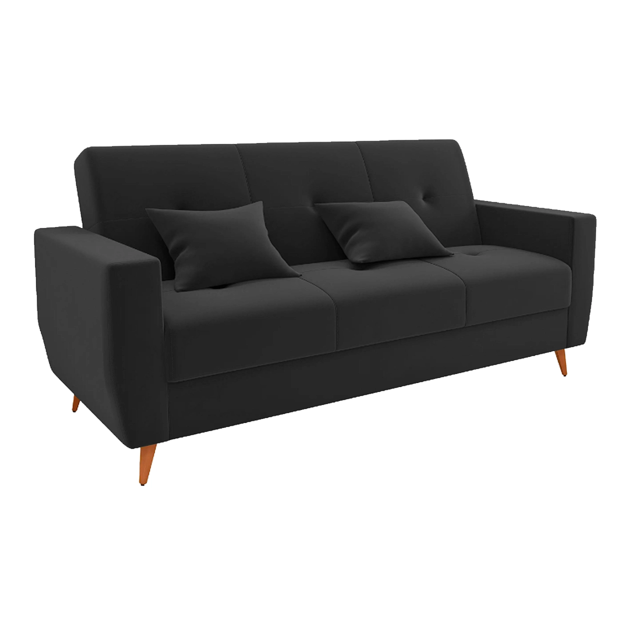 Sofá Cama Pamela 4 Lugares Reclinável com Baú 207cm Tecido Veludo Matrix - Imagem 9