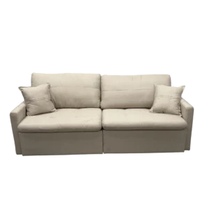 Sofá Cama Portinari 4 Lugares Retrátil e Reclinável 220cm Tecido Linho Innove