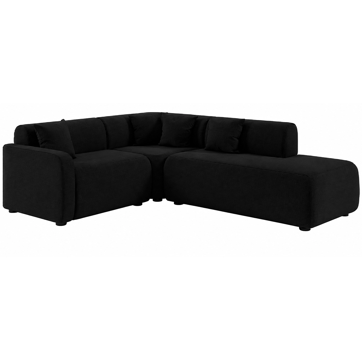 Sofá de Canto Cargo 2 Cantos com Chaise em Veludo 5 Lugares Estofart - Imagem 6