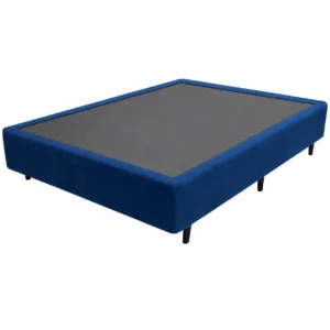 Base Box Universal Casal em Suede 37x138x188cm Alto Nivel