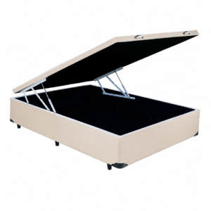 Base Cama Viúva Baú em Veludo 41x188x128cm Blindado
