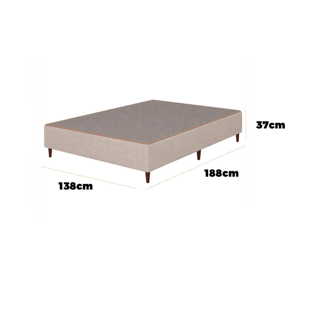 Base Gran Palladium Casal Tecido Malha 37x188x138cm Sealy - Imagem 2