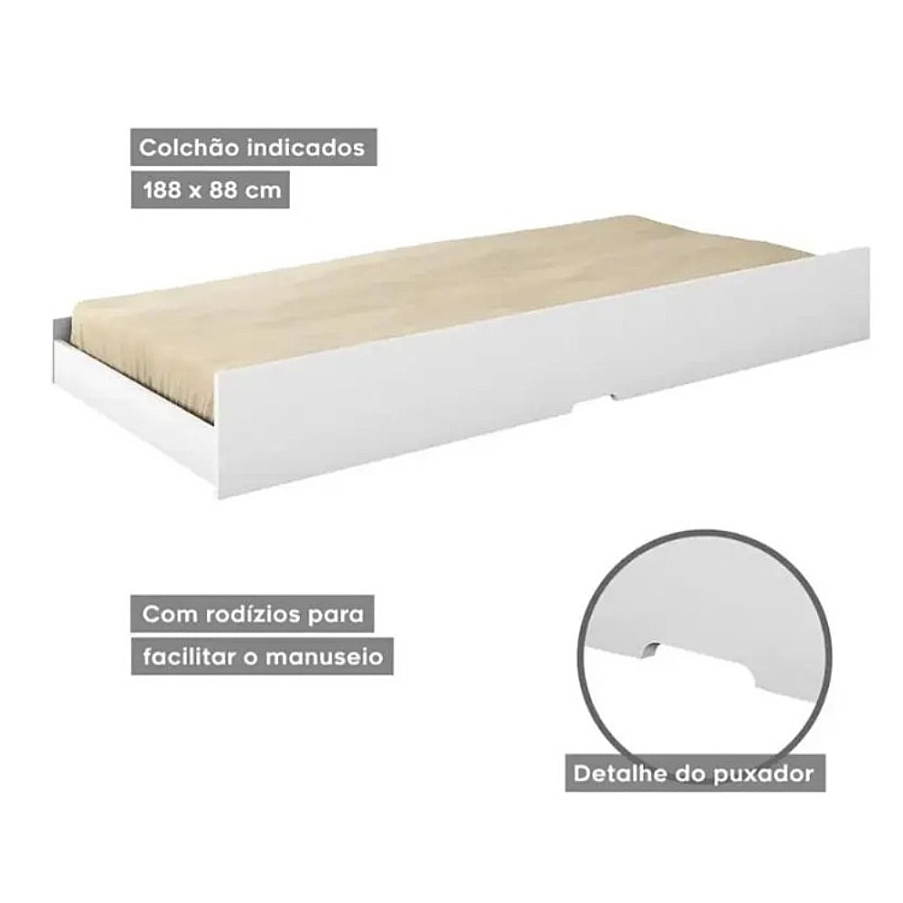 Cama Auxiliar Premium Solteiro Conquista - Imagem 4