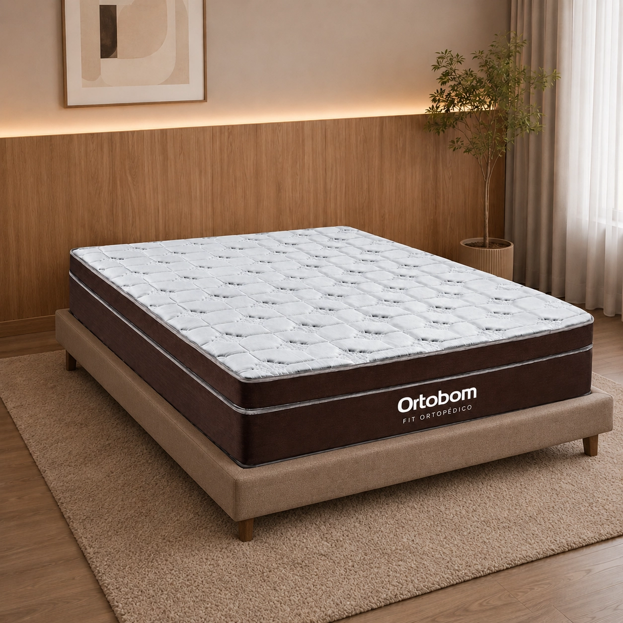 Colchão Fit Ortopédico Queen 24x198x158cm Ortobom - Imagem 3