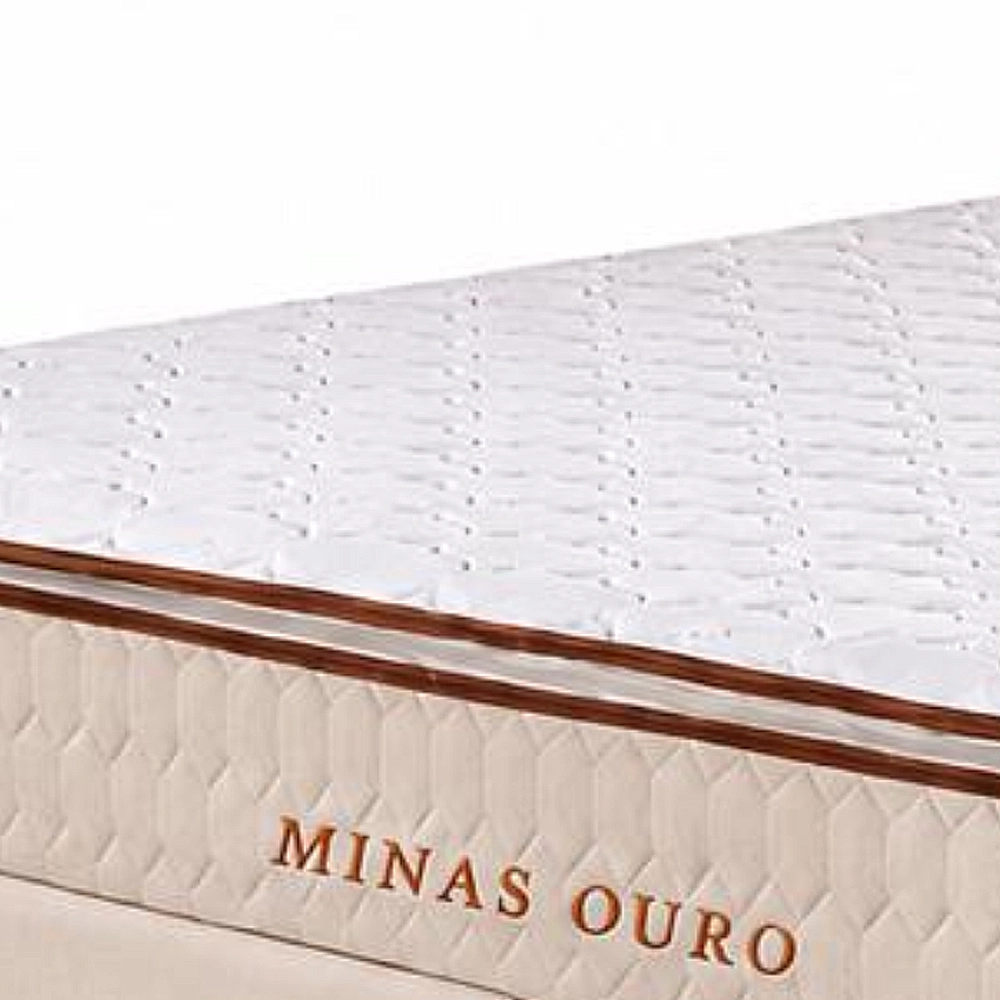 Colchão Minas Ouro Casal com Molas Ensacadas 32x188x138 Colchominas - Imagem 4