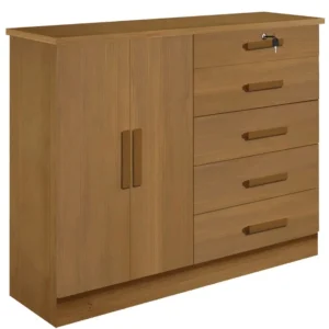 Cômoda Sapateira New Athos 5 Gavetas 2 Portas D Doro