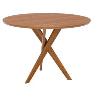 Mesa Cacau Sem Vidro Redonda 109cm Cimol