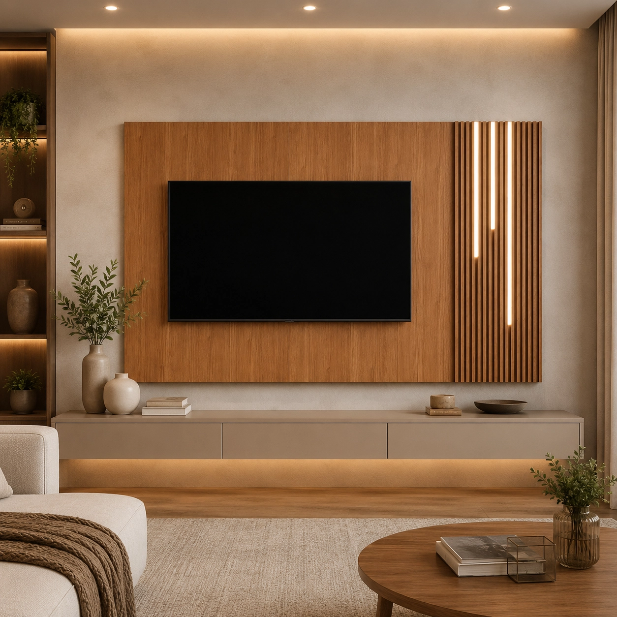Painel Arezzo Mavaular 180cm com Led para Tv Até 58 Polegadas - Imagem 3