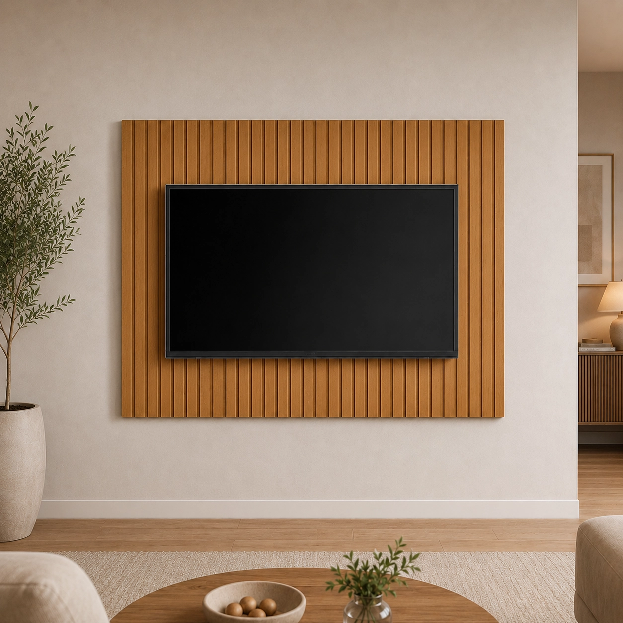 Painel Tucuma Ripado 1.8 Sem Prateleira Jb Bechara - Imagem 3