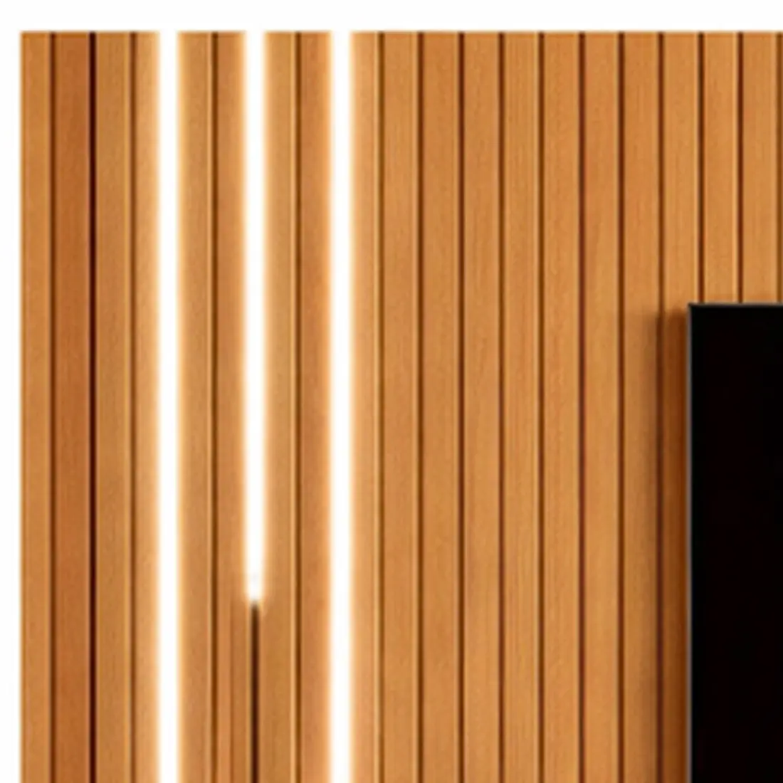 Painel Tucuma Ripado 180cm Sem Prateleira com Led Cascata Jb Bechara - Imagem 3
