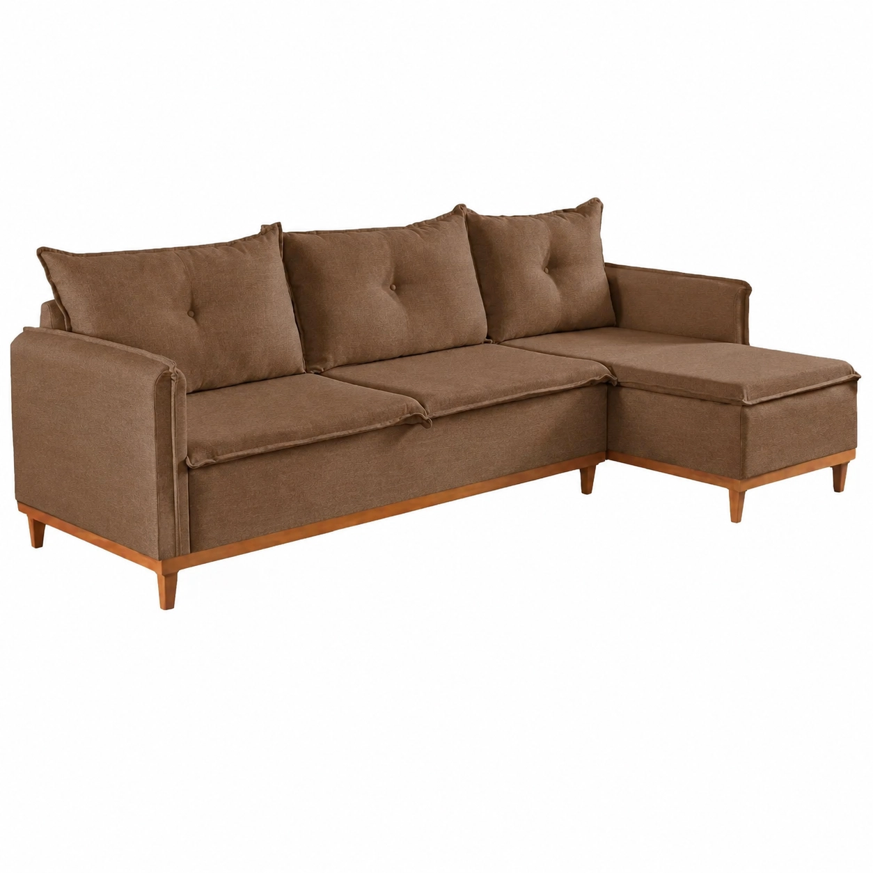 Sofá Orlando em Veludo 4 Lugares com Chaise 240cm Boareto - Imagem 5